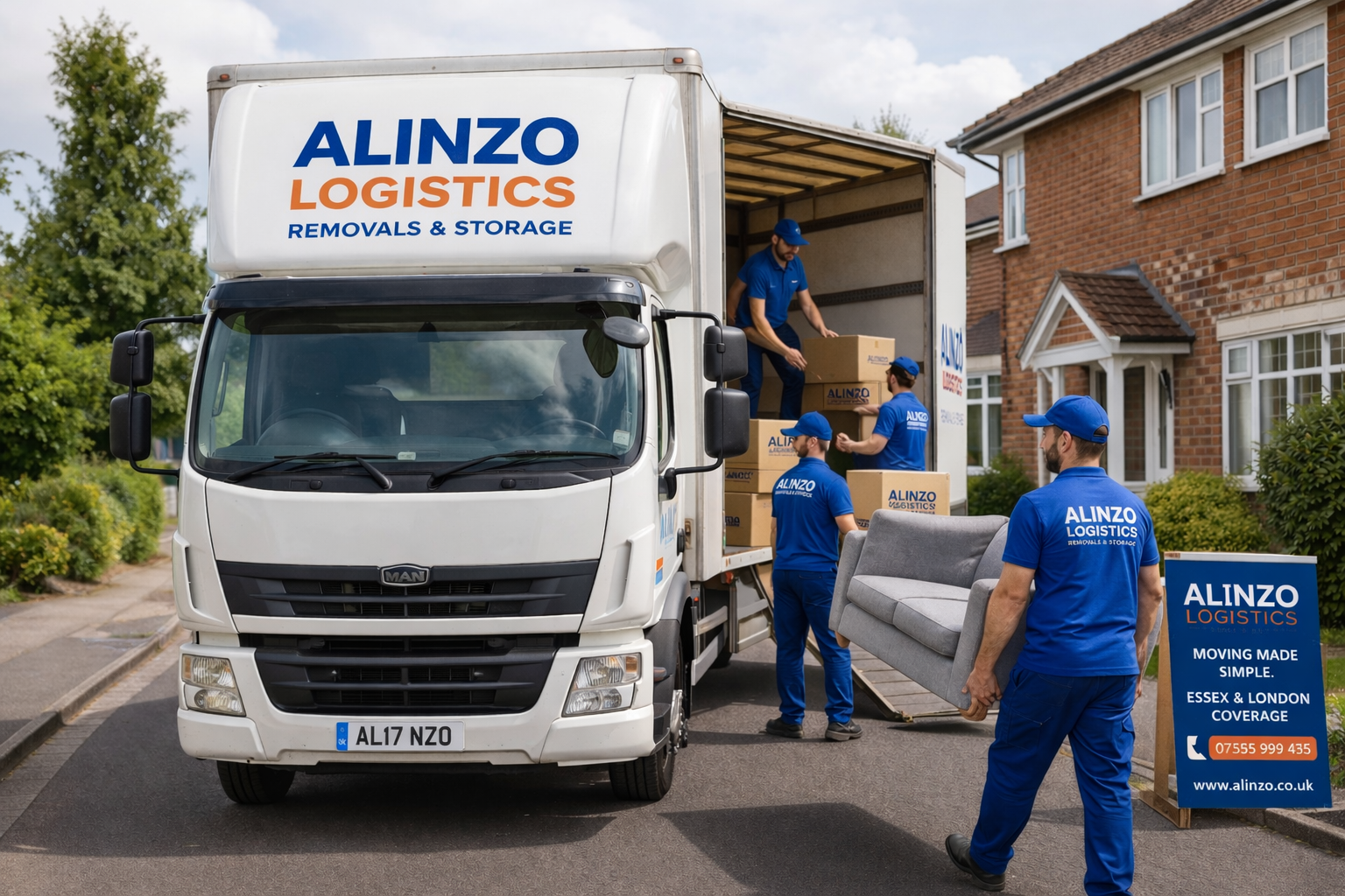 Alinzo Logistics moving team